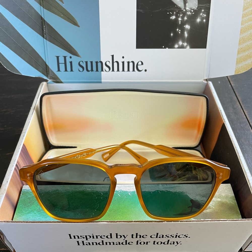 RAEN Aren 53mm Polarized Round Sunglasses (Honey)
